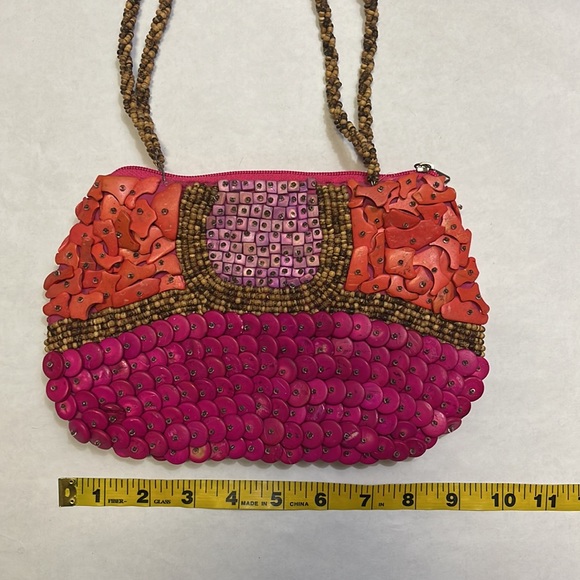 Multicolored Beaded Boho Bag - Picture 8 of 9